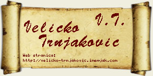 Veličko Trnjaković vizit kartica